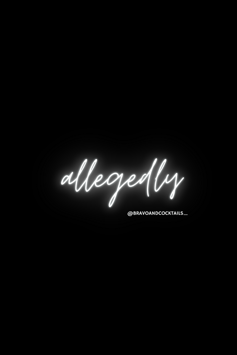 allegedly written in script font 