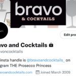 image of bravo and cocktails twitter account