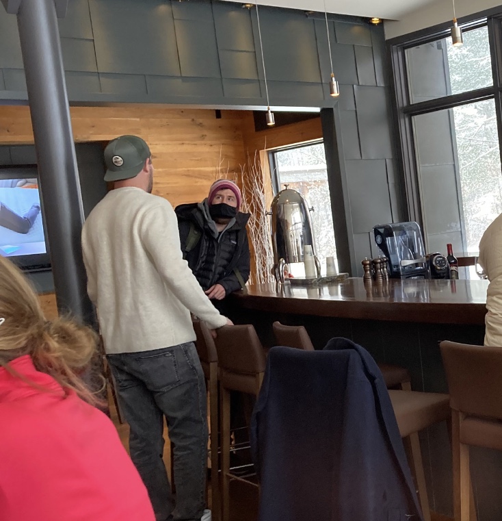 photo of Winter House cast in a ski lodge