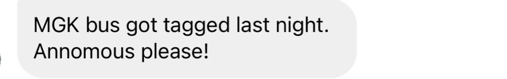 screenshot of a text message to Bravo and Cocktails