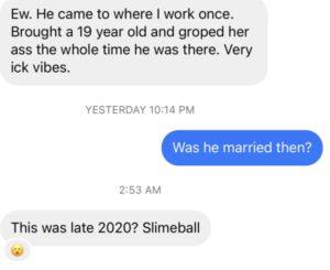 screenshot of a dm with Bravo and Cocktails