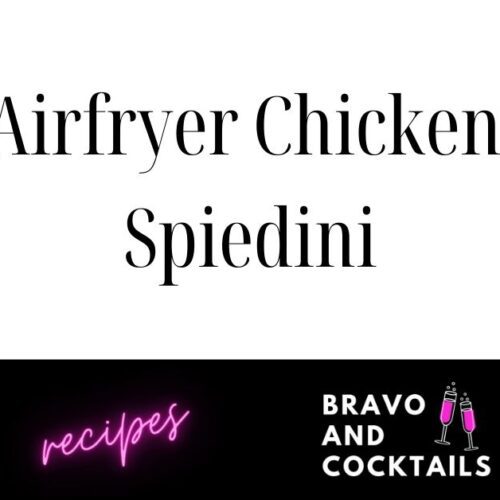 title image: airfryer chicken spiedini recipe
