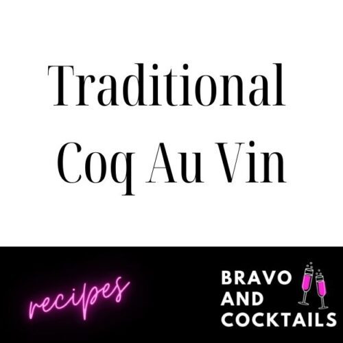 title image: Traditional coq au vin recipe