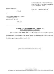 Court documents where Erika (Jayne) Girardi Admits money dealings with her attorney
