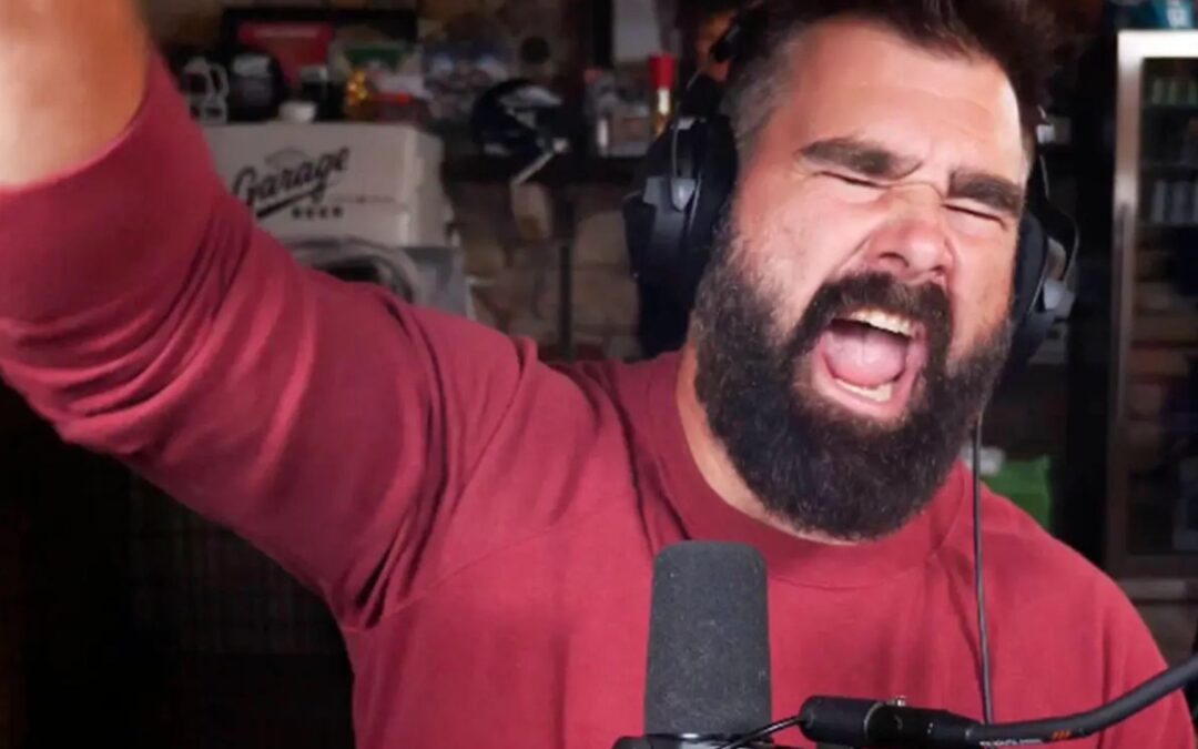 Jason Kelce Reacts to “Proposal Heard Around the World” With NSFW Message