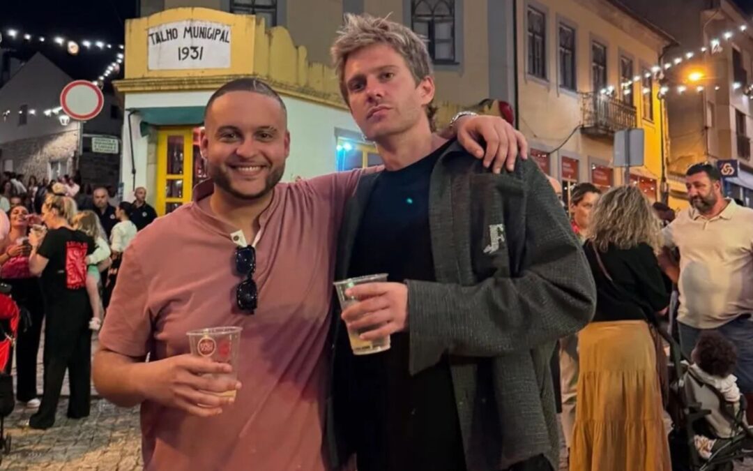 Next Gen NYC star Georgia McCann's Ex Omar posing with her nemisis Charlie Zakkour