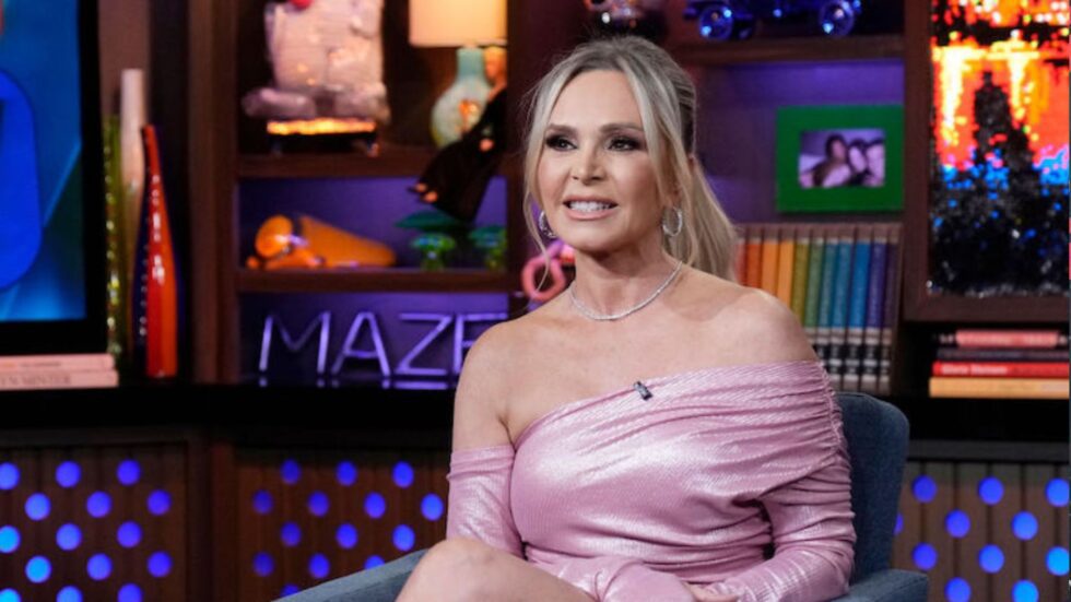 RHOC star Tamra Judge pictured filming WWHL