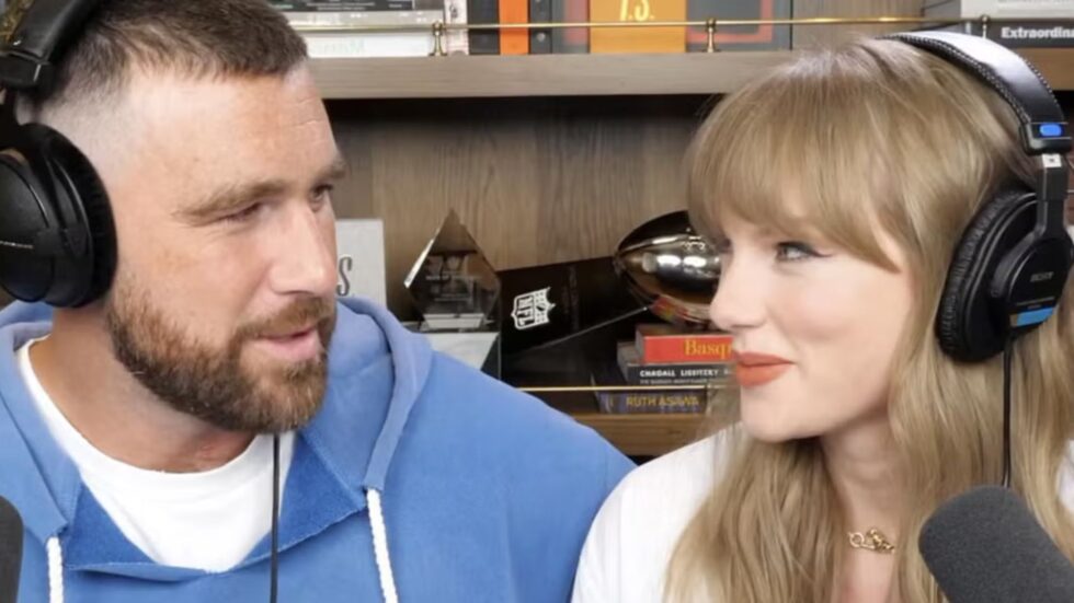 Travis Kelce and Taylor Swift on New Heights