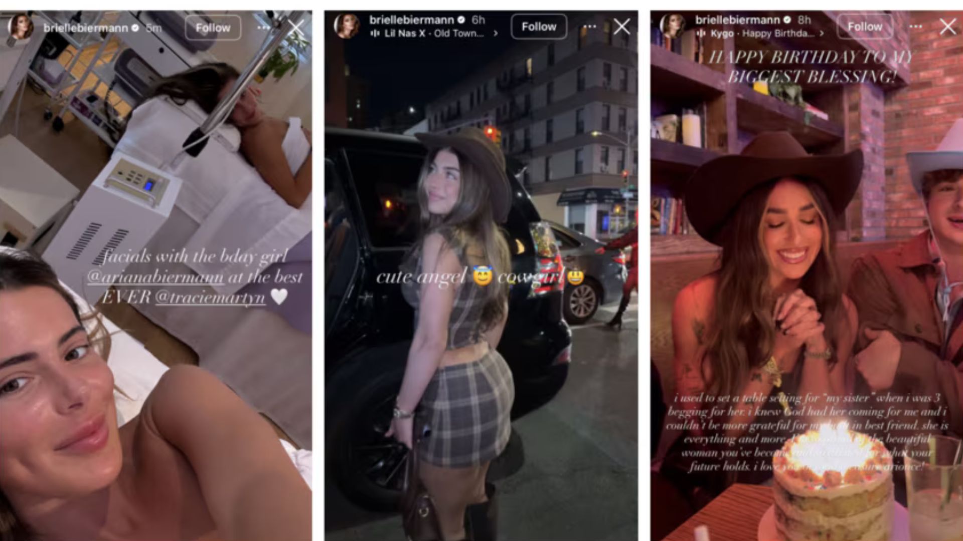 Brielle Biermann shared photos from Ariana Biermann's birthday party